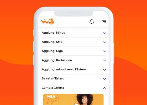 scarica l app di tre