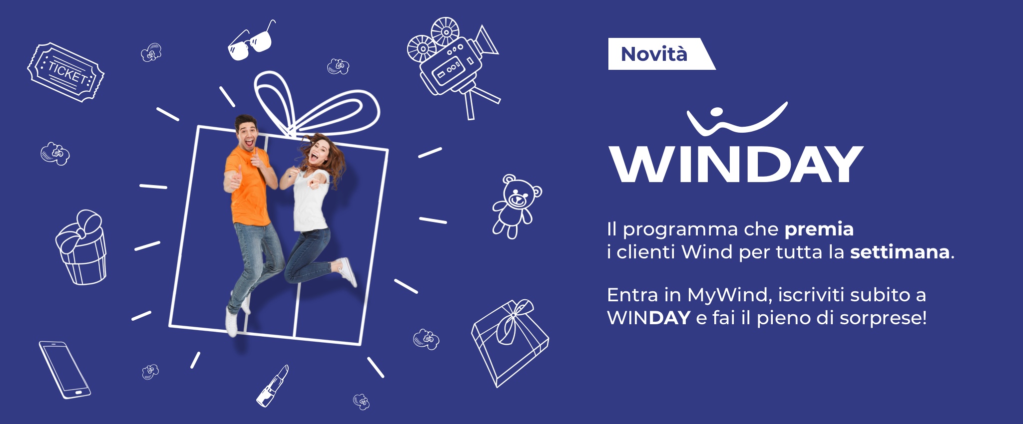 Tutti i giorni sono Winday. Grazie a Wind ogni giorno è un giorno speciale